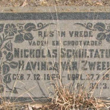 ZWEEL Nicholas Schultatus Havinga, van 1869-1939