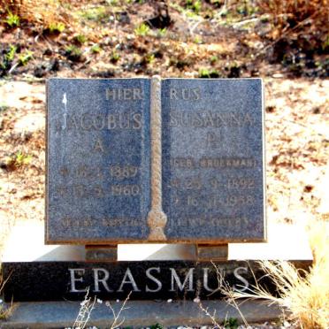 ERASMUS Jacobus A. 1889-1960 &amp; Susanna P. BROEKMAN 1892-1958