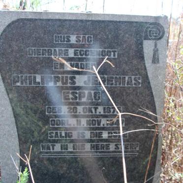 ESPAG Philippus Jeremias 1876-1947
