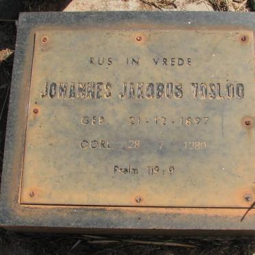 VOSLOO Johannes Jakobus 1897-1980