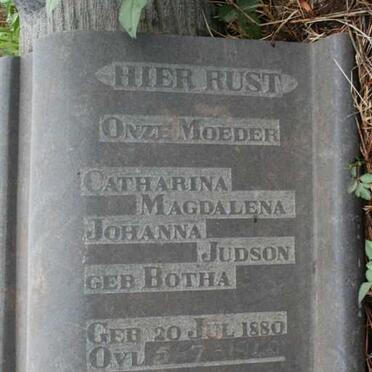 JUDSON Catharina Magdalena Johanna nee BOTHA 1880-1940_2