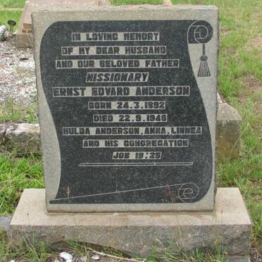 ANDERSON Ernst Edvard 1892-1948