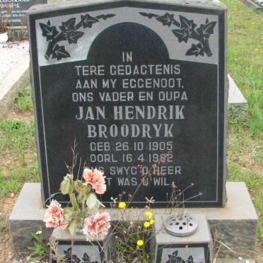 BROODRYK Jan Hendrik 1905-1982