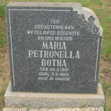 BOTHA Maria Petronella 1901-1965