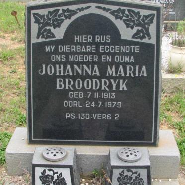 BROODRYK Johanna Maria 1913-1979