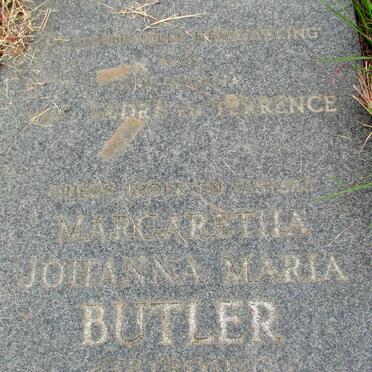 BUTLER Margaretha Johanna Maria nee GREYLING