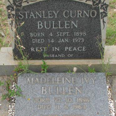 BULLEN Stanley Curno 1898-1973 &amp; Madeleine Ivy 1896-1961