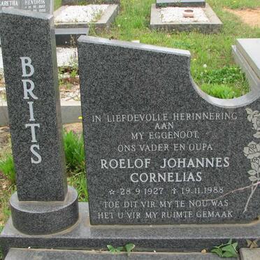 BRITS Roelof Johannes Cornelias 1927-1988