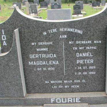 FOURIE Daniel Pieter 1928-1990 &amp; Gertruida Magdalena 1930-