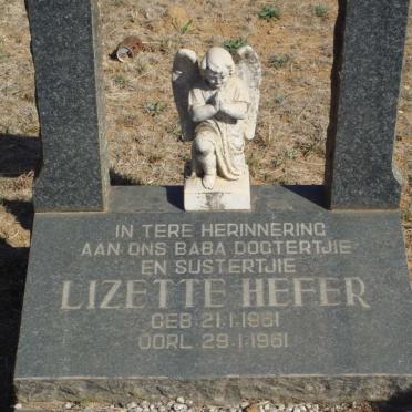 HEFER Lizette 1961-1961