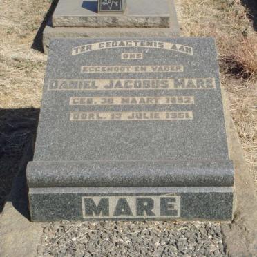 MARÉ Daniel Jacobus 1892-1951