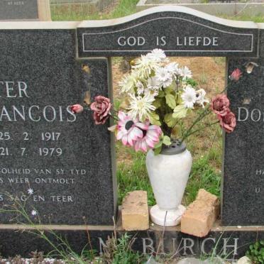 MYBURGH Pieter Francois 1917-1979 &amp; Cornelia Dorothea Regina 1918-1995