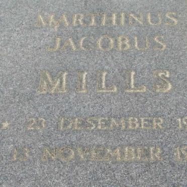 MILLS Marthinus Jacobus 1919-1990