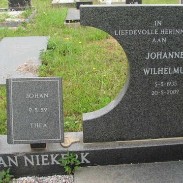 NIEKERK Johannes Wilhelmus, van 1935-2009 :: VAN NIEKERK Johan -1959 :: VAN NIEKERK Thea -1959