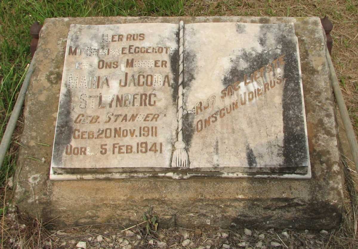 STEYNBERG Maria Jacoba nee STANDER 1911-1941