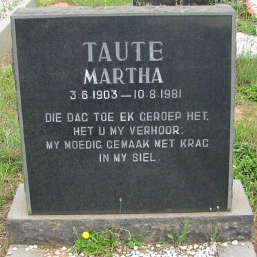 TAUTE Martha 1903-1981