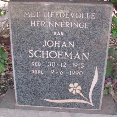 SCHOEMAN Johan 1915-1990