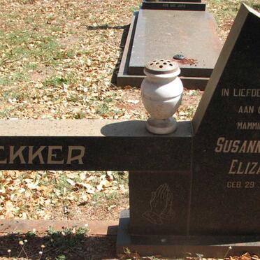 BEKKER Susanna Maria 1929-