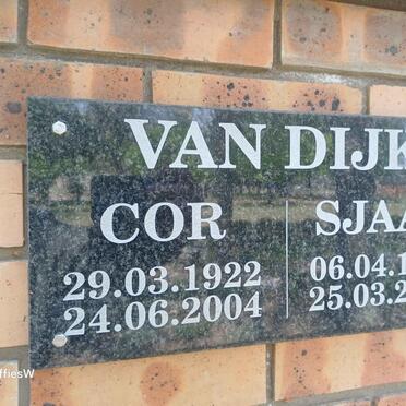 DIJK Cor, van 1922-2004 & Sjaan 1925-2005