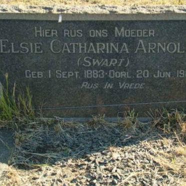 ARNOLDI Elsie Catharina nee SWART 1883-1961