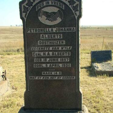 ALBERTS Petronella Johanna nee OOSTHUIZEN 1857-1936