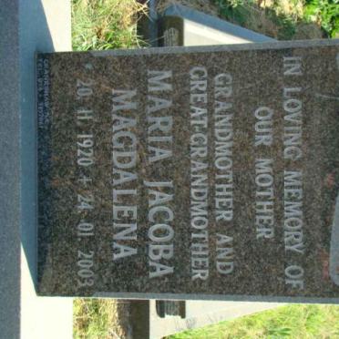 ARMSTRONG Maria Jacoba Magdalena 1920-2003