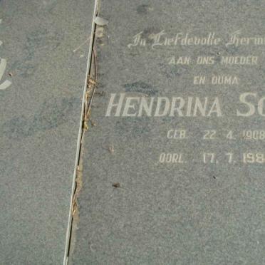 AARDT Hendrina Sophia, van 1908-1985