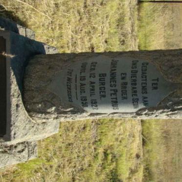 BURGER Johannes Petrus 1927-1950