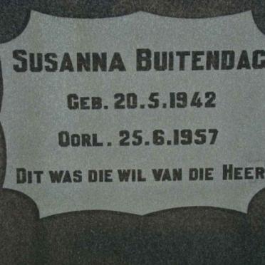 BUITENDAG Susanna 1942-1957