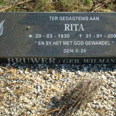 BRUWER Rita nee WILMANS 1930-2006