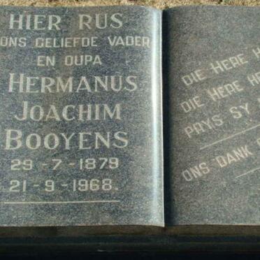 BOOYENS Hermanus Joachim 1879-1968