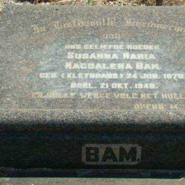 BAM Susanna Maria Magdalena 1870-1948