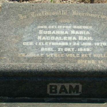 BAM Susanna Maria Magdalena 1870-1948