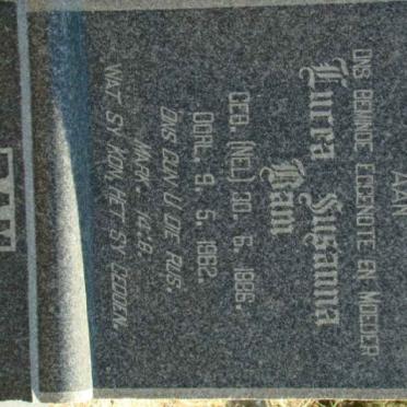 BAM Lucia Susanna nee NEL 1886-1962