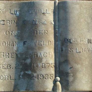 BREYTENBACH Johannes Veldi 1875-1935