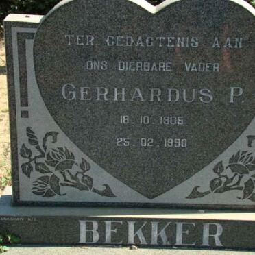 BEKKER Gerhardus P. 1905-1990
