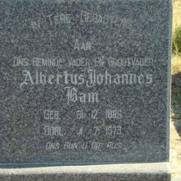 BAM Albertus Johannes 1886-1973