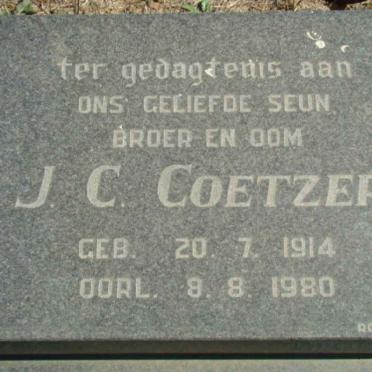 COETZER J.C. 1914-1980