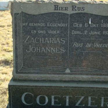 COETZER Zacharias Johannes 1886-1933