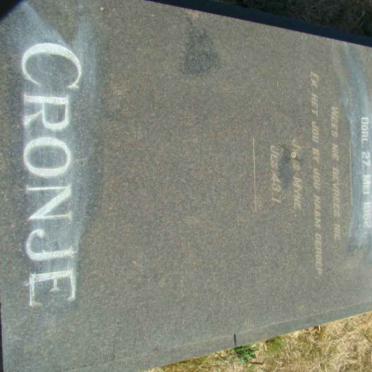 CRONJE Christiaan Andreas 1898-1962