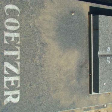 COETZER C.C.W.E. 1922-2003 &amp; J.A. 1932-2007