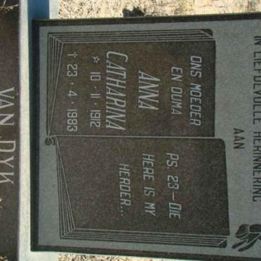 DYK Anna Catharina, van 1912-1983
