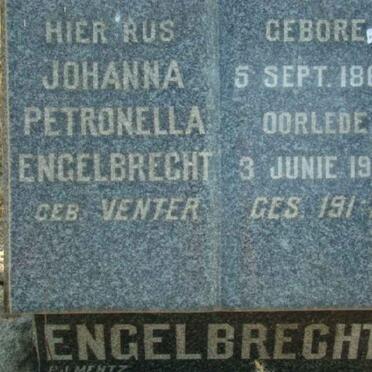 ENGELBRECHT Johanna Petronella nee VENTER 1865-1947