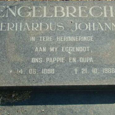 ENGELBRECHT Gerhardus Johannes 1898-1988