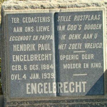 ENGELBRECHT Hendrik Paul 1884-1939