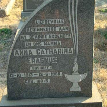 ERASMUS Anna Catharina nee BOSHOFF 1913-1965
