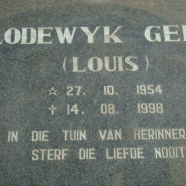 GEEL Lodewyk 1954-1998