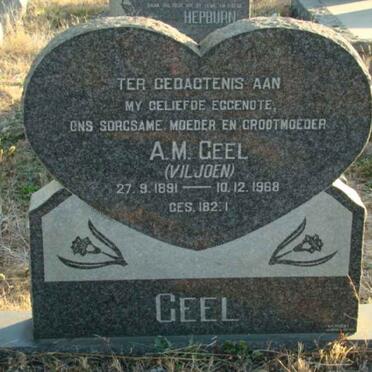 GEEL A.M. nee VILJOEN 1891-1968