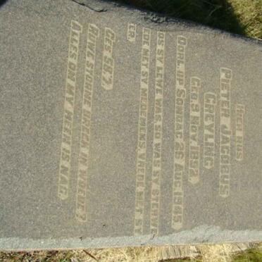 GREYLING Pieter Jacobus 1892-1945