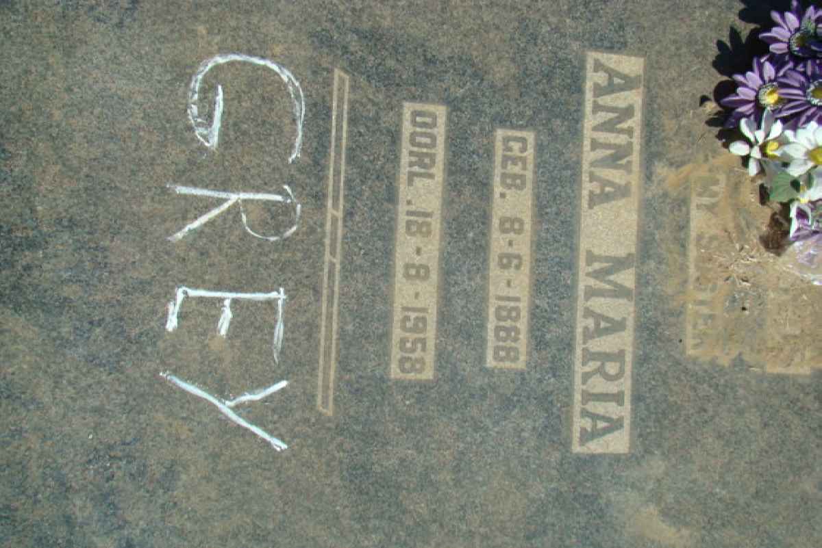 GREY Anna Maria 1888-1958